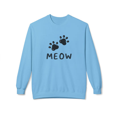 MEOW_Unisex Midweight Softstyle Fleece Crewneck Sweatshirt