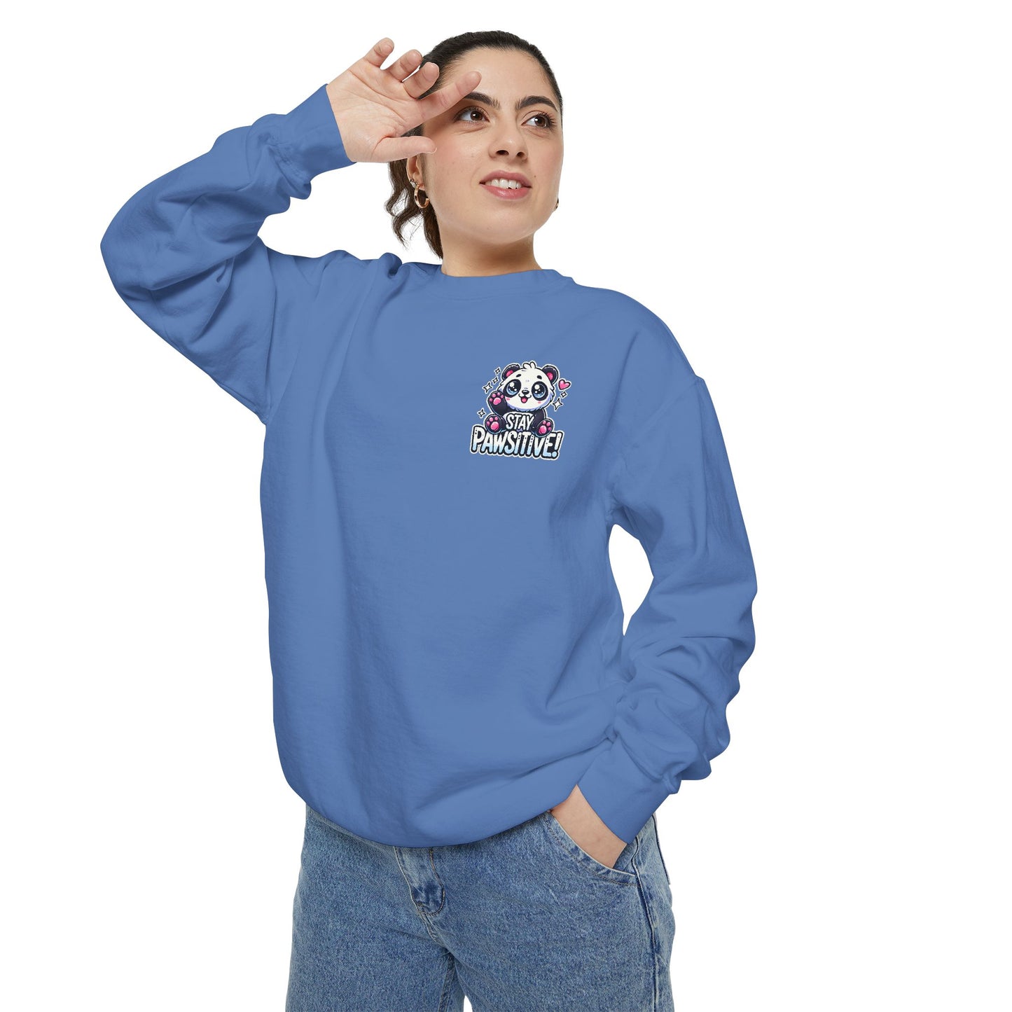 Pawsitive | Unisex Garment-Dyed Sweatshirt