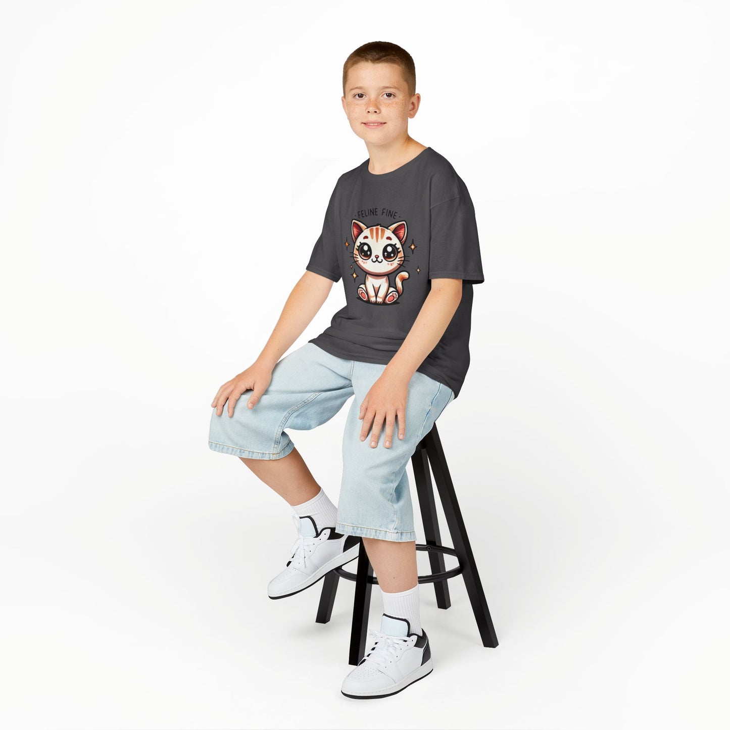 Feline Fine | Kids Heavy Cotton™ Tee