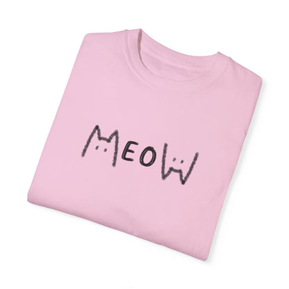Meow_Unisex Garment-Dyed T-shirt