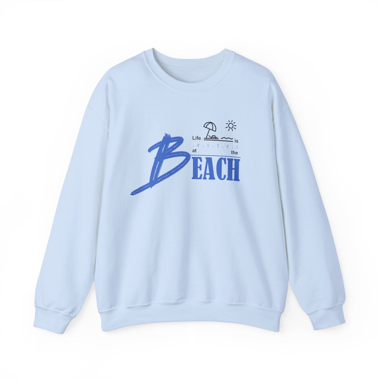 Life is Better at the Beach | Unisex Heavy Blend™ Crewneck Sweatshirt