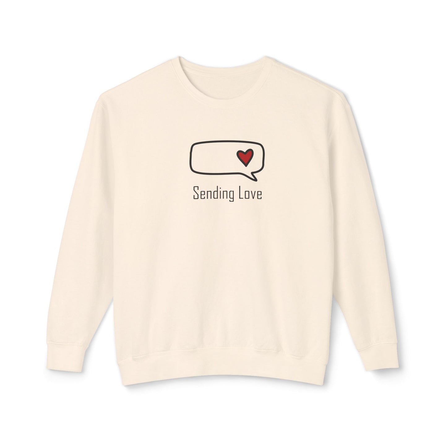 Sending Love_Unisex Lightweight Crewneck Sweatshirt