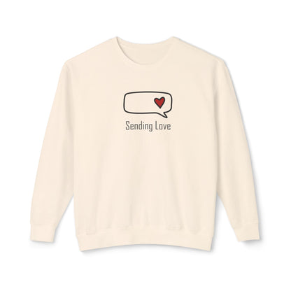 Sending Love_Unisex Lightweight Crewneck Sweatshirt