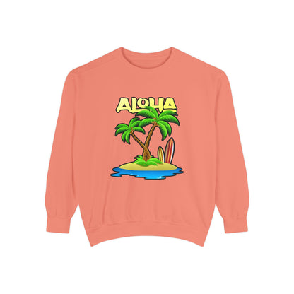 ALOHA | Unisex Garment-Dyed Sweatshirt