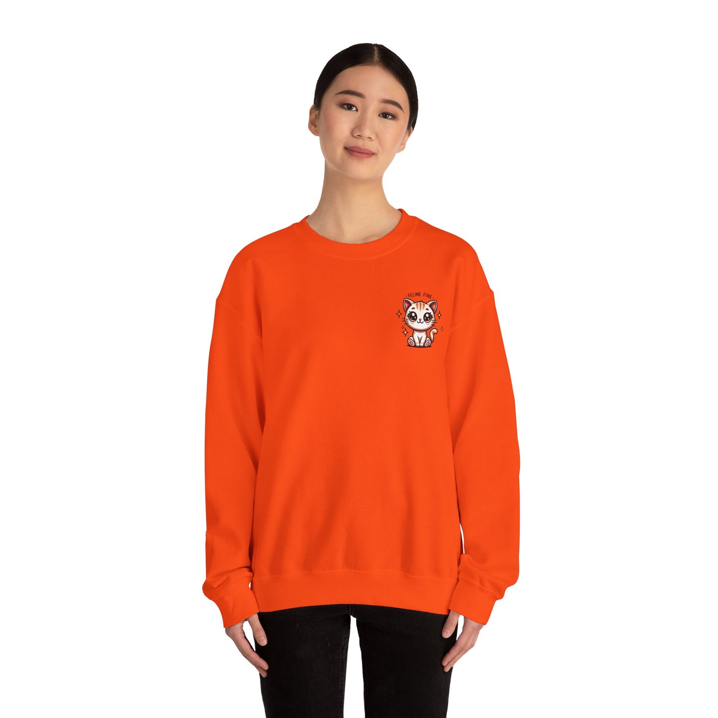 Feline Fine | Unisex Heavy Blend™ Crewneck Sweatshirt