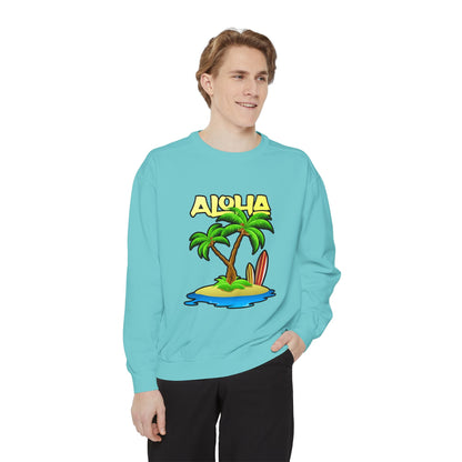 ALOHA | Unisex Garment-Dyed Sweatshirt