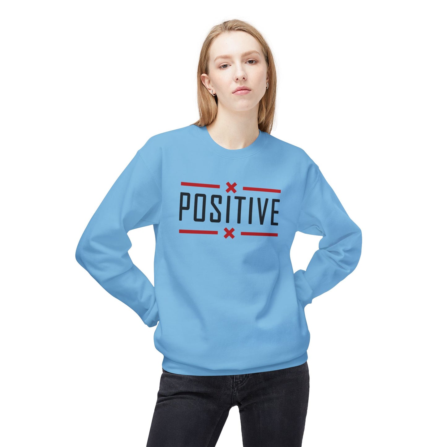 Positive_Unisex Midweight Softstyle Fleece Crewneck Sweatshirt