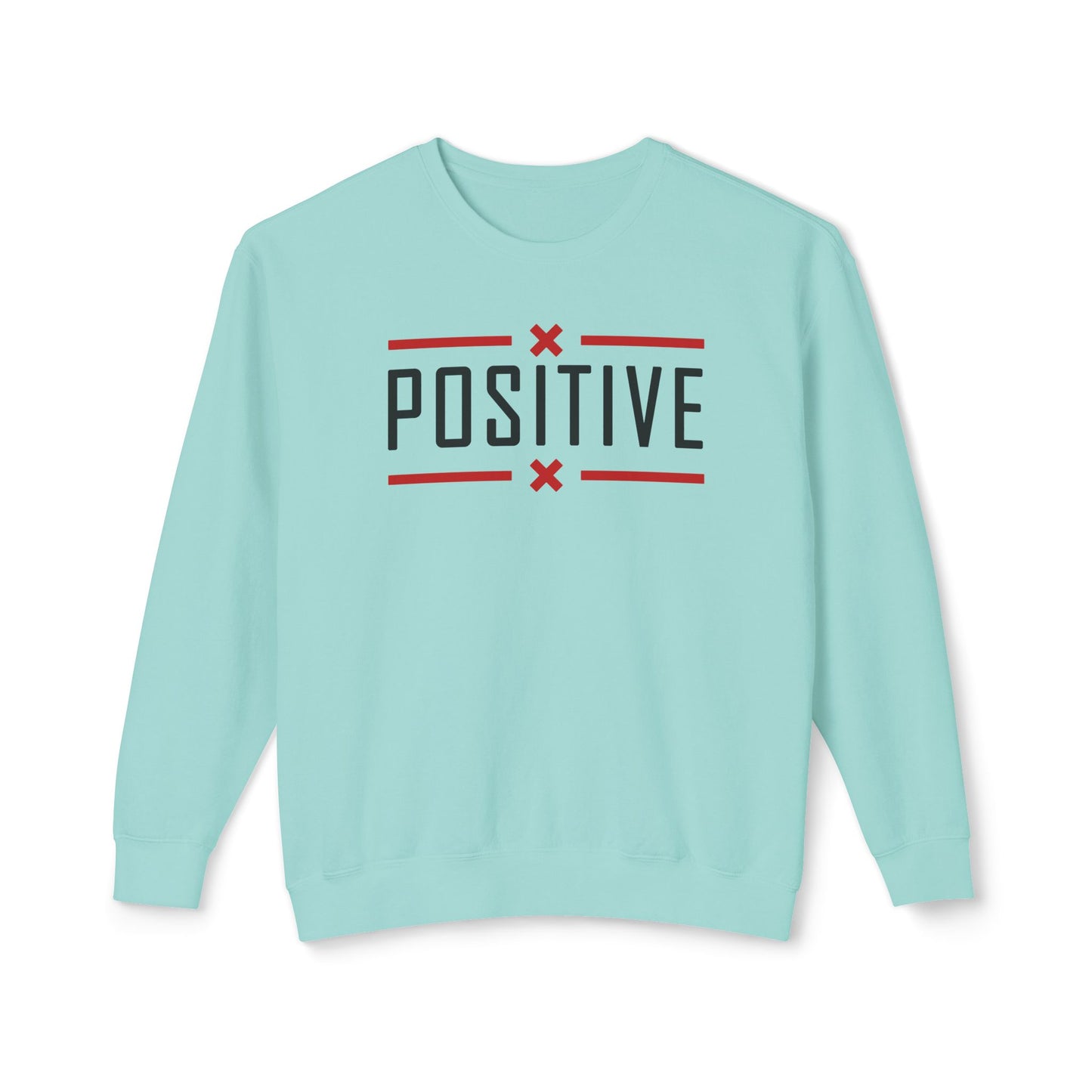 Positive_Unisex Lightweight Crewneck Sweatshirt
