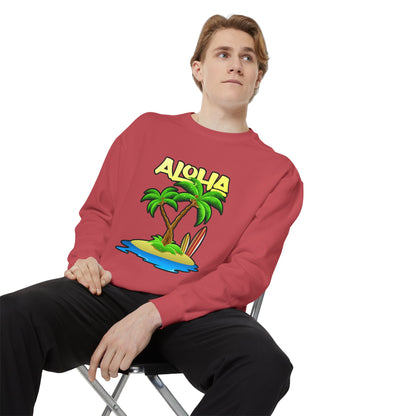 ALOHA | Unisex Garment-Dyed Sweatshirt