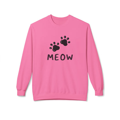 MEOW_Unisex Midweight Softstyle Fleece Crewneck Sweatshirt