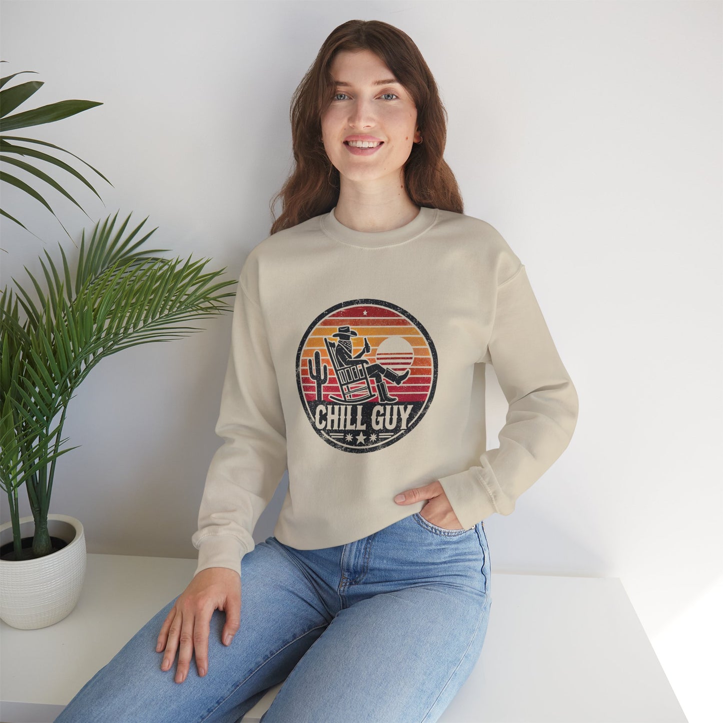 Chill Cowboy | Unisex Heavy Blend™ Crewneck Sweatshirt