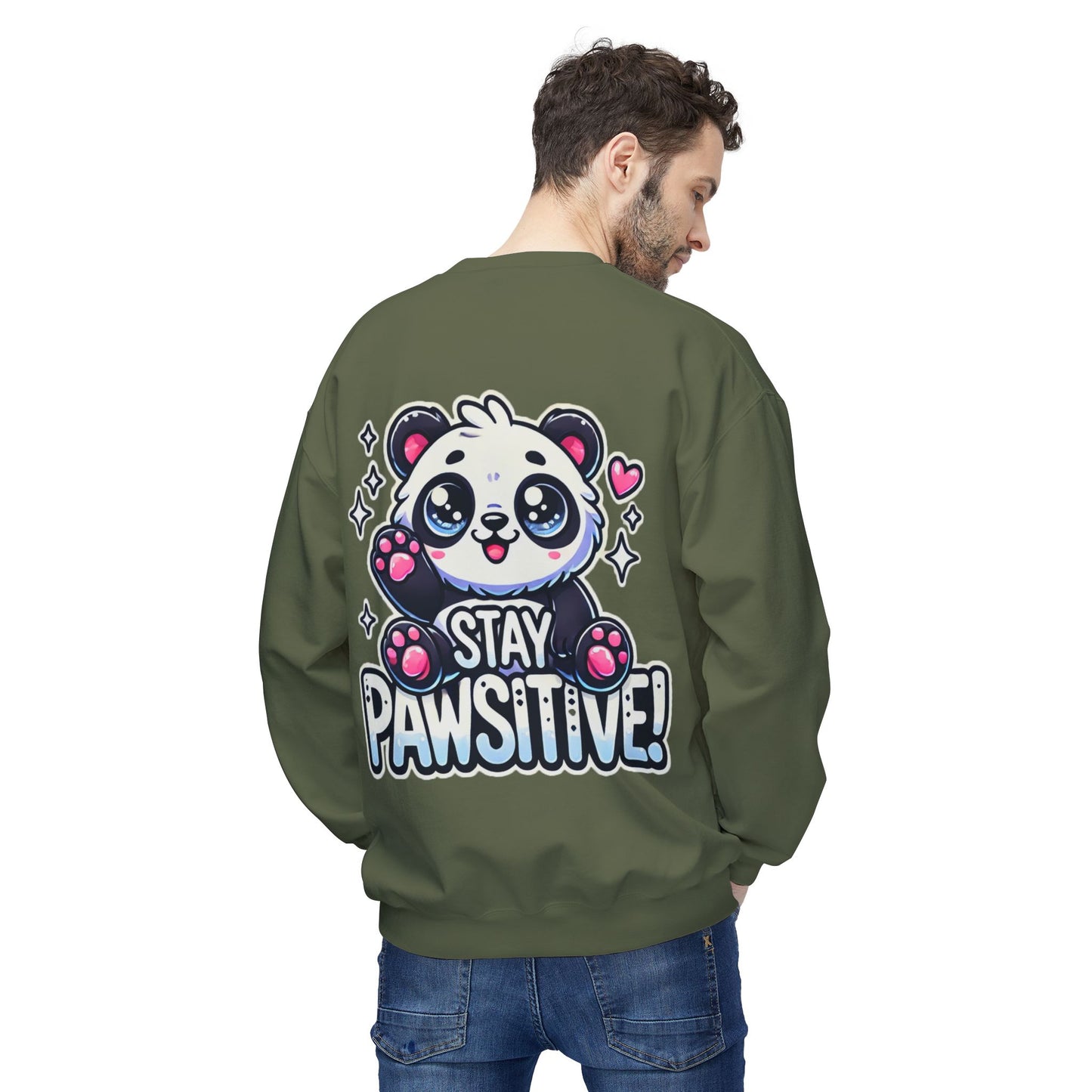 Pawsitive | Unisex Midweight Softstyle Fleece Crewneck Sweatshirt