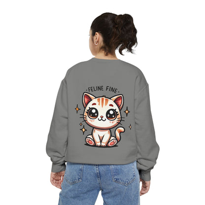 Feline Fine | Unisex Garment-Dyed Sweatshirt