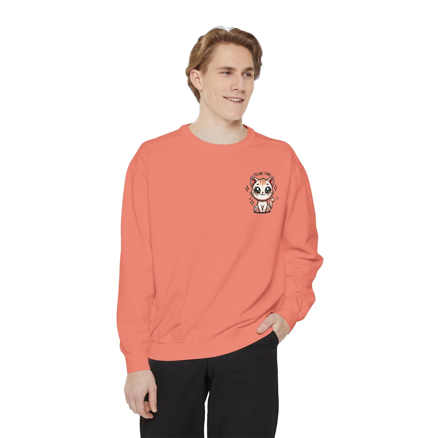 Feline Fine | Unisex Garment-Dyed Sweatshirt