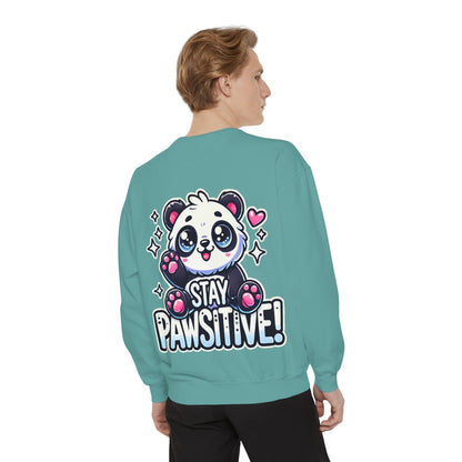 Pawsitive | Unisex Garment-Dyed Sweatshirt