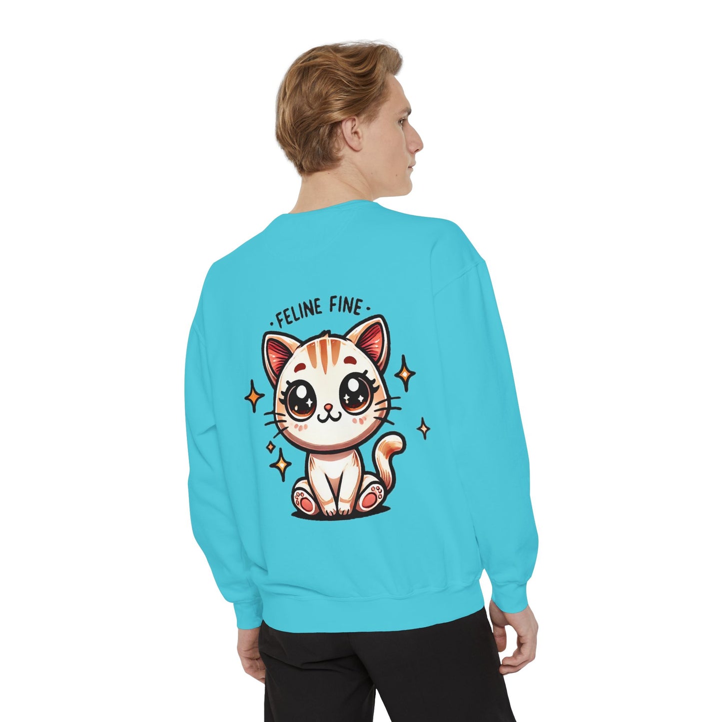 Feline Fine | Unisex Garment-Dyed Sweatshirt