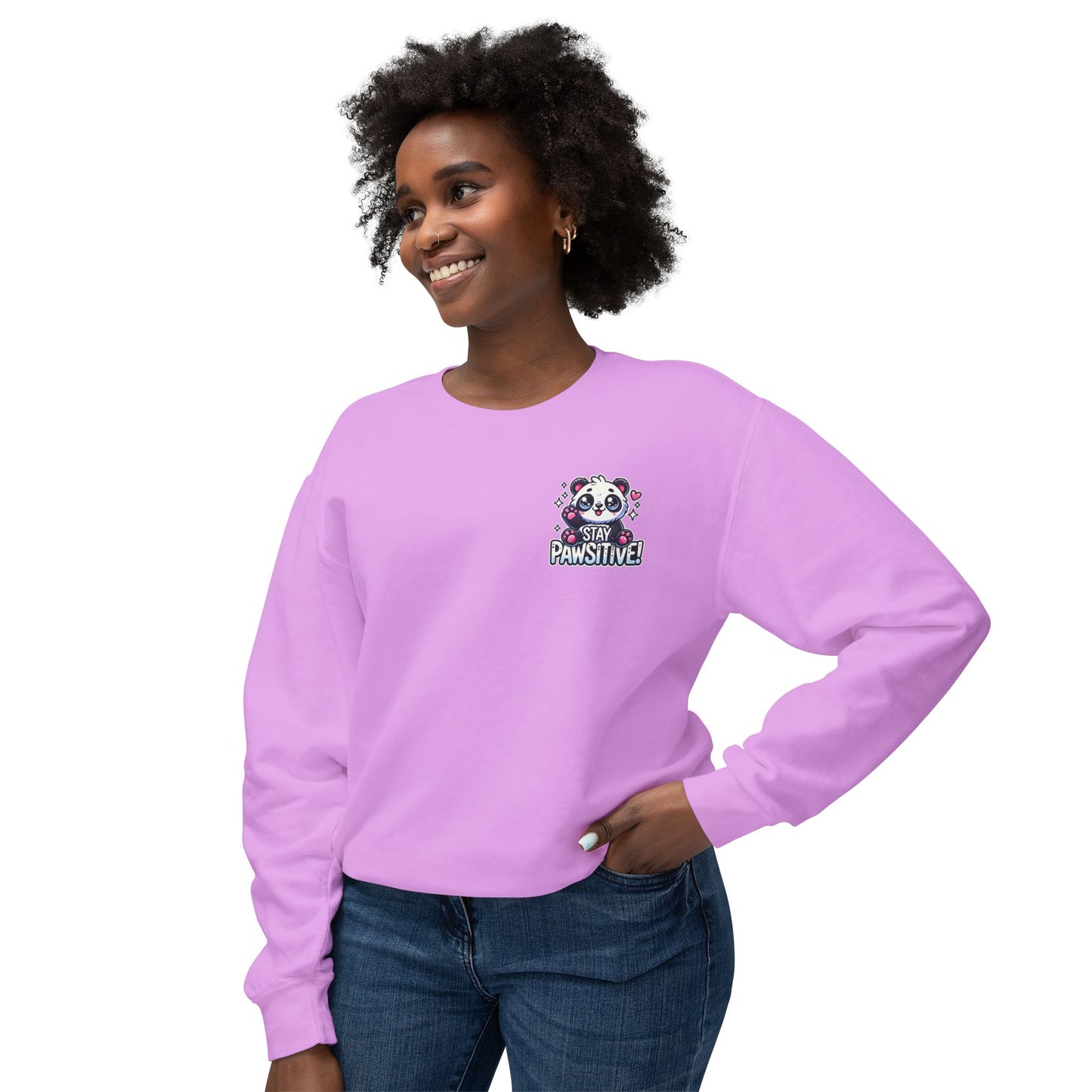 Pawsitive | Unisex Lightweight Crewneck Sweatshirt