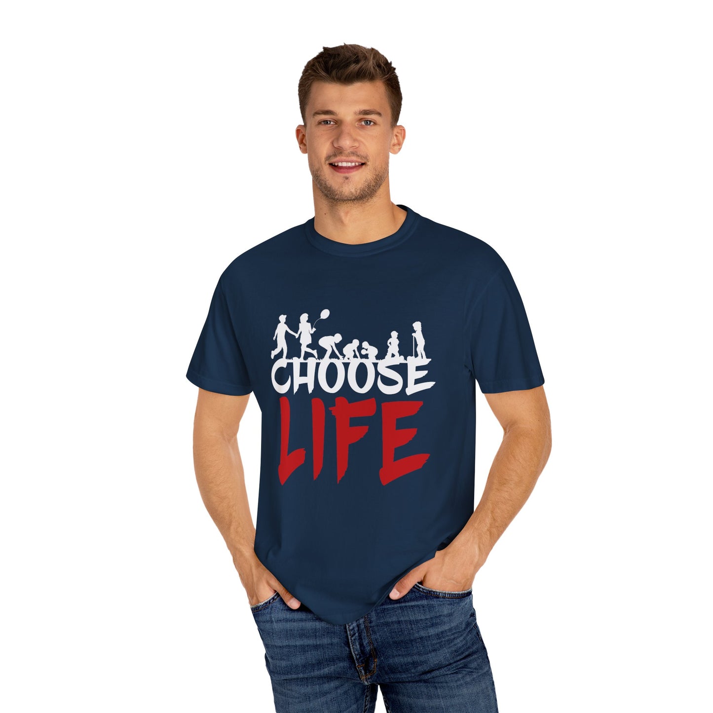 Choose Life | Unisex Garment-Dyed T-shirt | Black