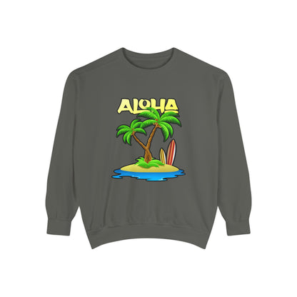 ALOHA | Unisex Garment-Dyed Sweatshirt