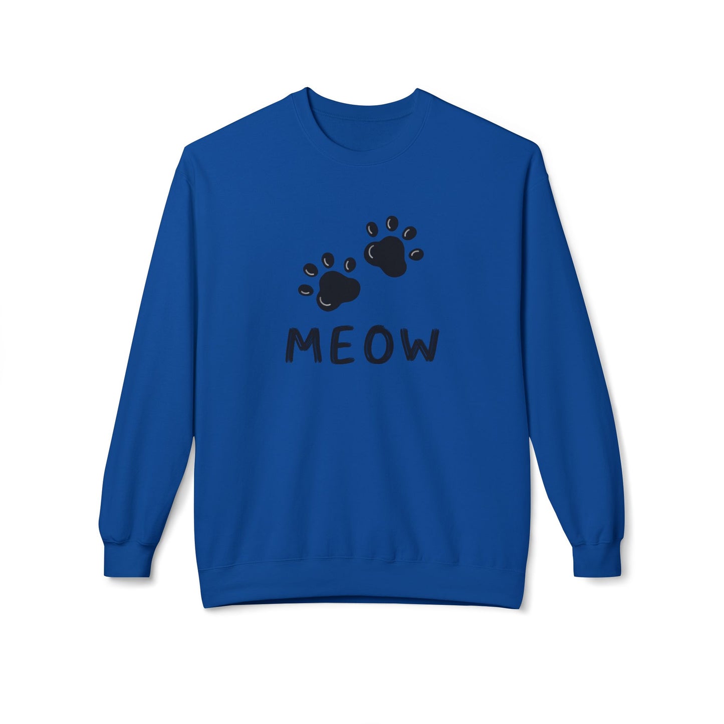 MEOW_Unisex Midweight Softstyle Fleece Crewneck Sweatshirt