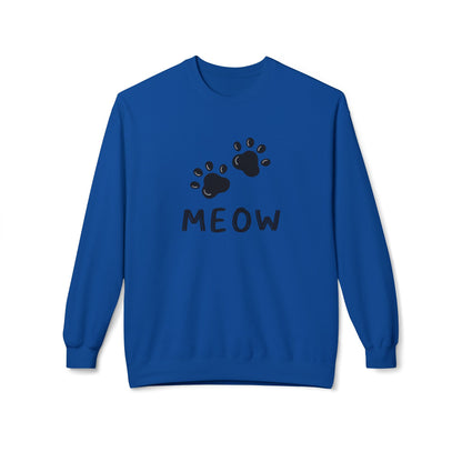 MEOW_Unisex Midweight Softstyle Fleece Crewneck Sweatshirt