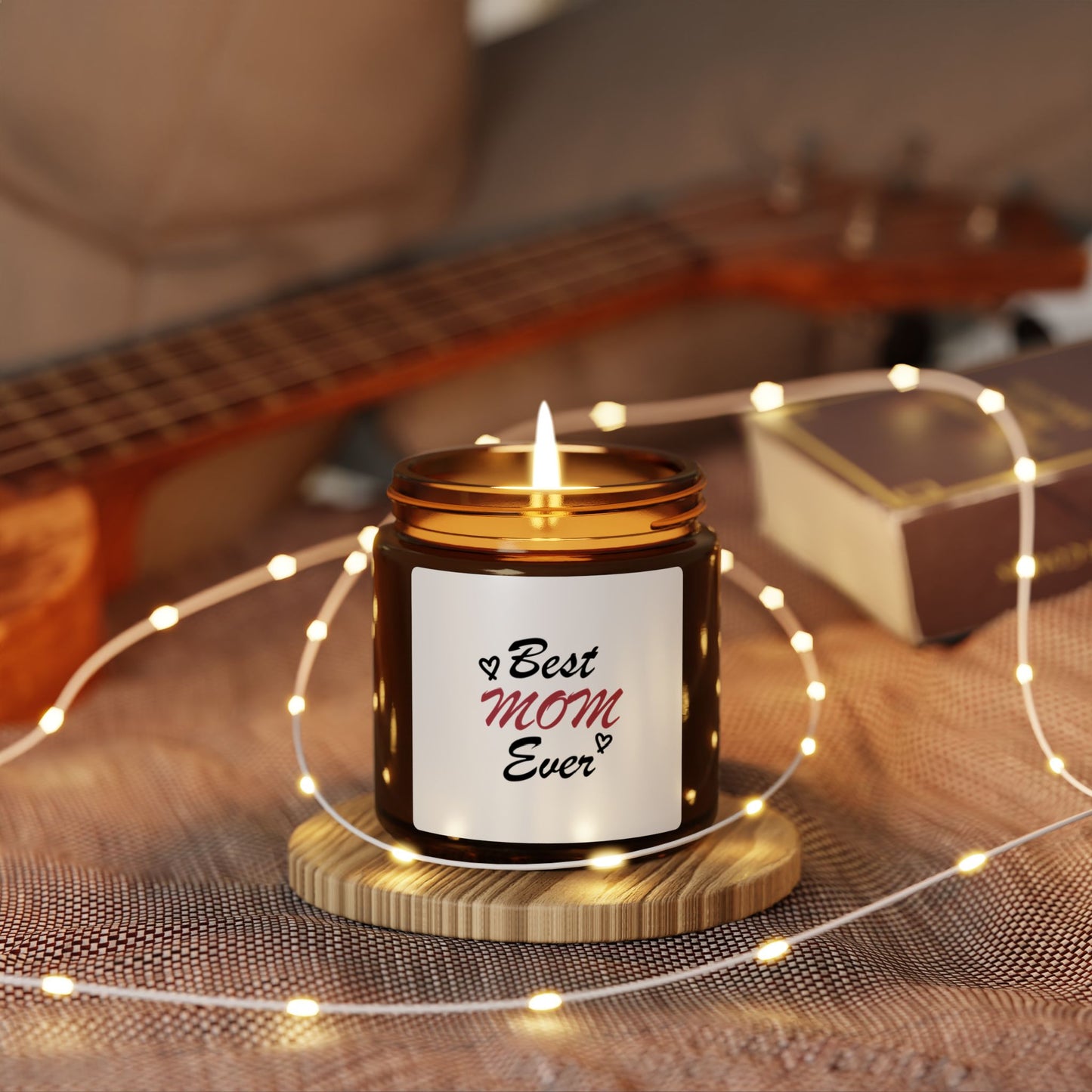 Best Mom Ever | Scented Soy Candle (Multi-Size, Amber Jar)