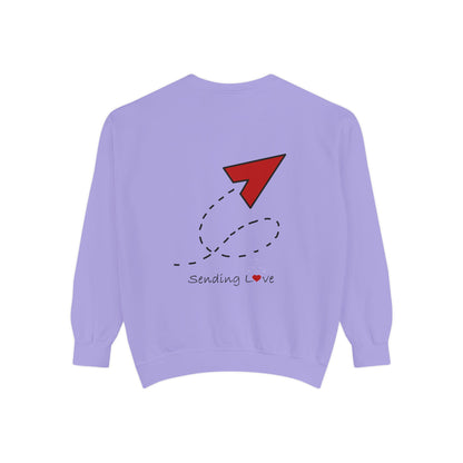 Sending Love | Unisex Garment-Dyed Sweatshirt