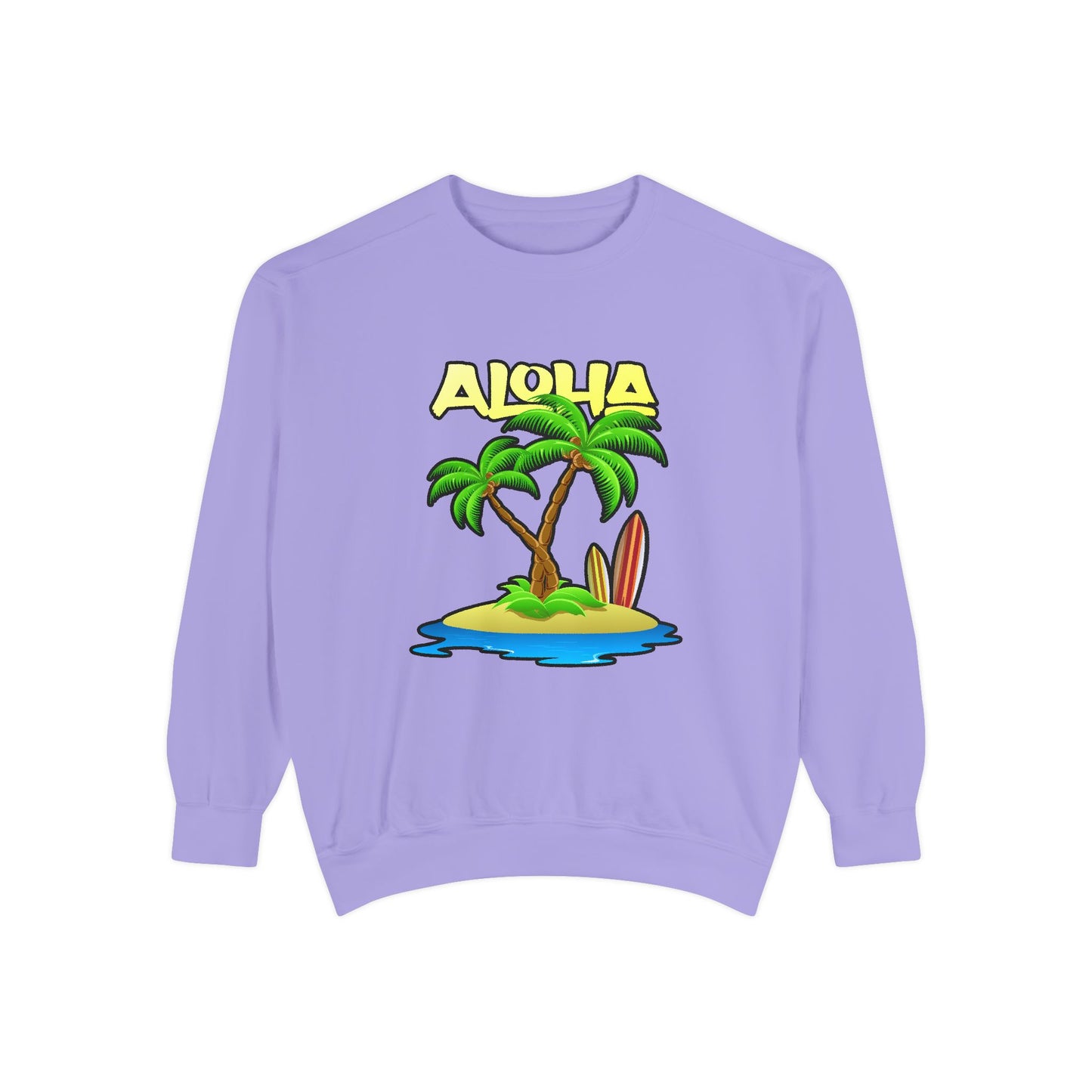 ALOHA | Unisex Garment-Dyed Sweatshirt