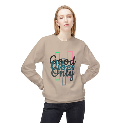 Good Vibes Only | Unisex Midweight Softstyle Fleece Crewneck Sweatshirt