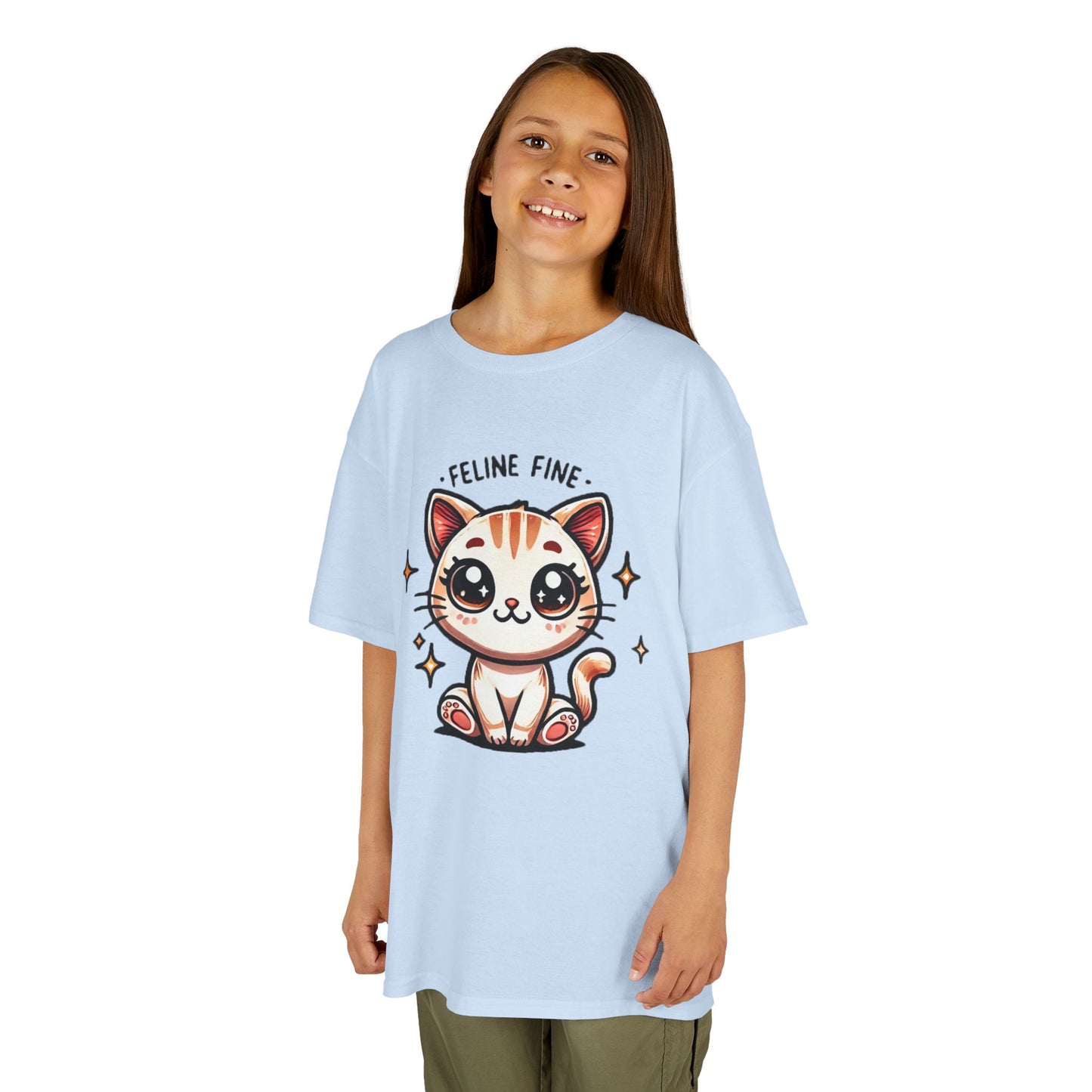 Feline Fine | Kids Heavy Cotton™ Tee