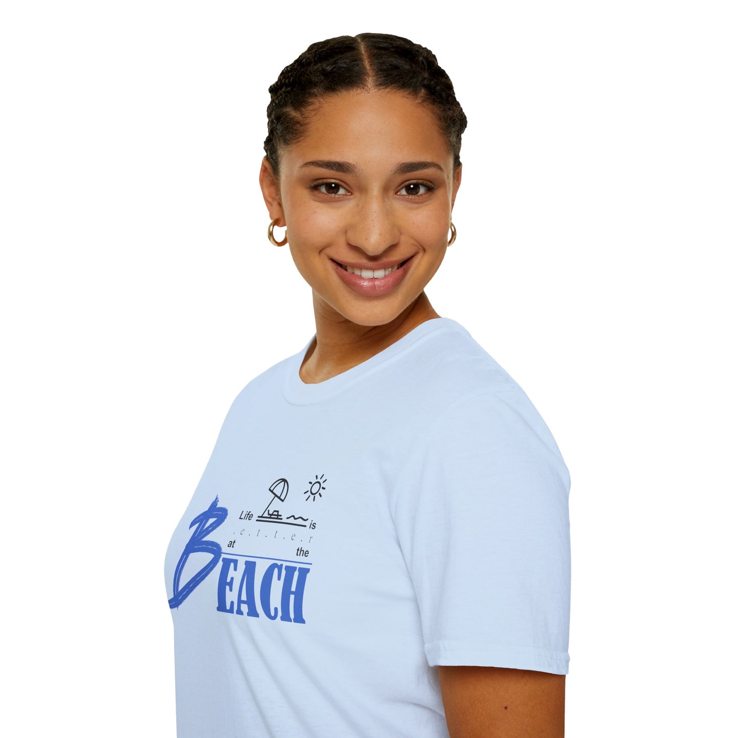 Life is Better at the Beach | Unisex Softstyle T-Shirt