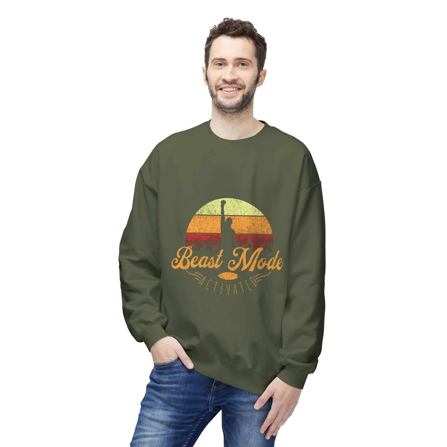 Beast Mode Activated | Unisex Midweight Softstyle Fleece Crewneck Sweatshirt