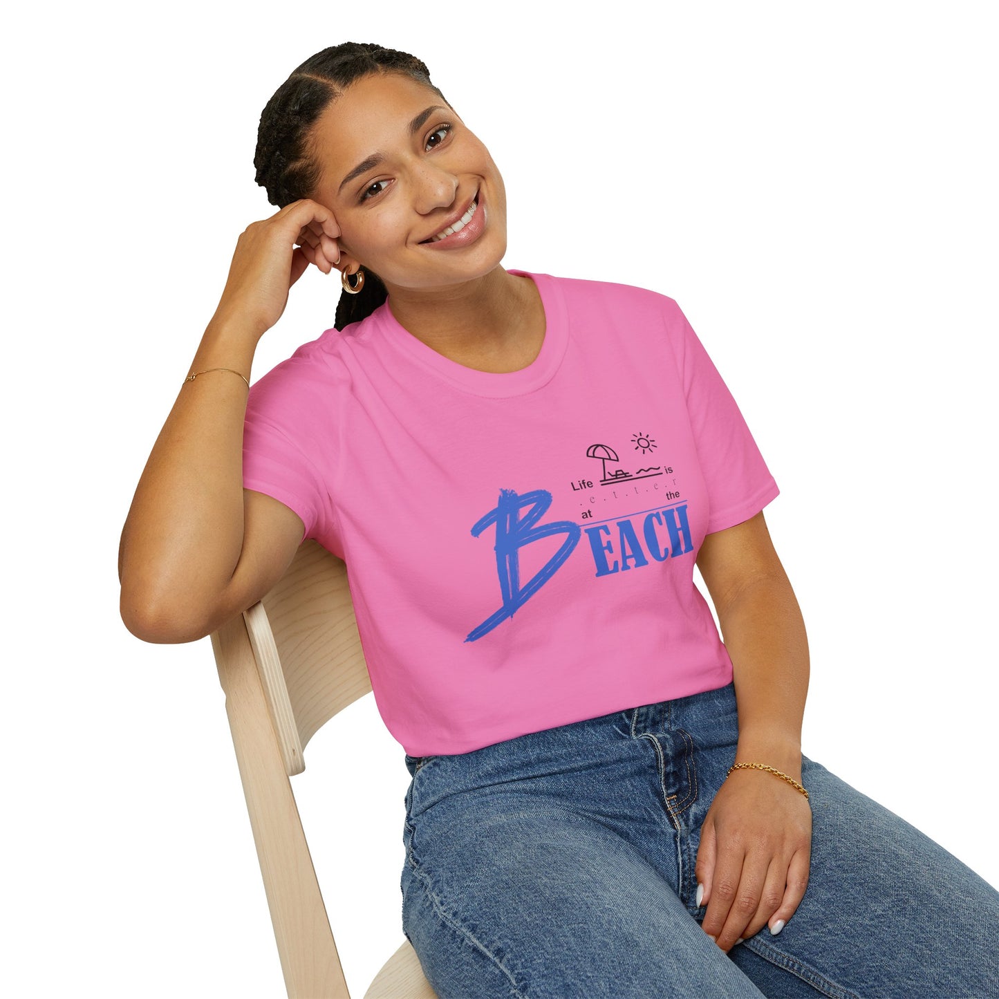 Life is Better at the Beach | Unisex Softstyle T-Shirt