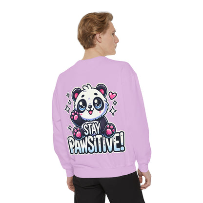 Pawsitive | Unisex Garment-Dyed Sweatshirt