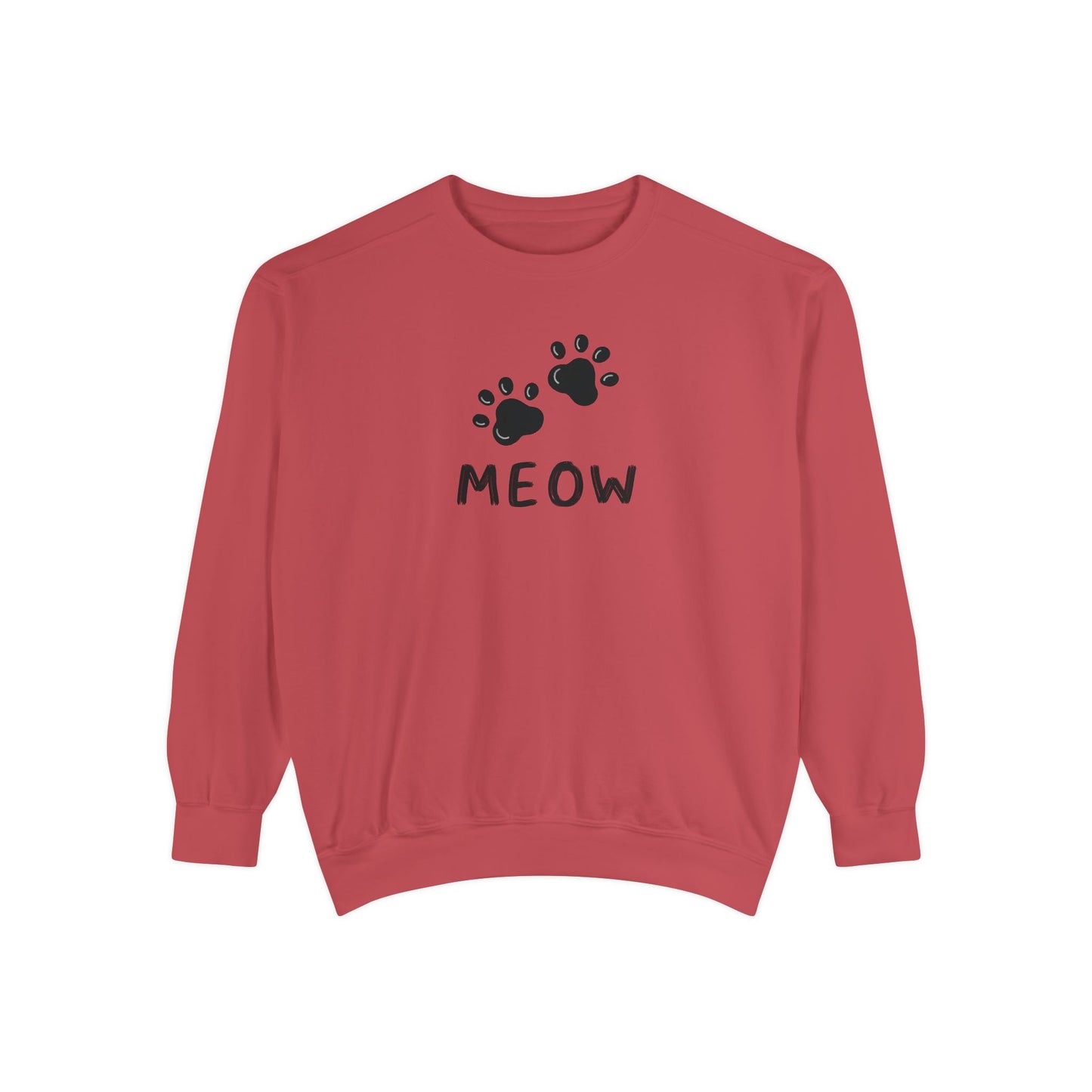 MEOW_Unisex Garment-Dyed Sweatshirt
