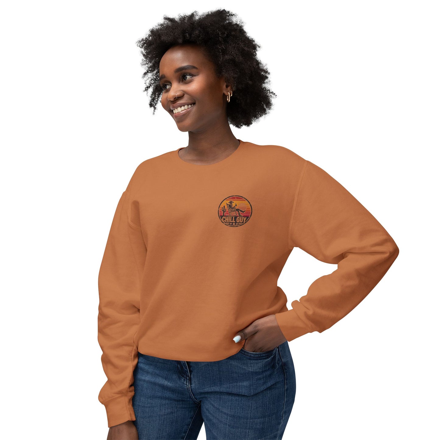Chill Cowboy | Unisex Lightweight Crewneck Sweatshirt