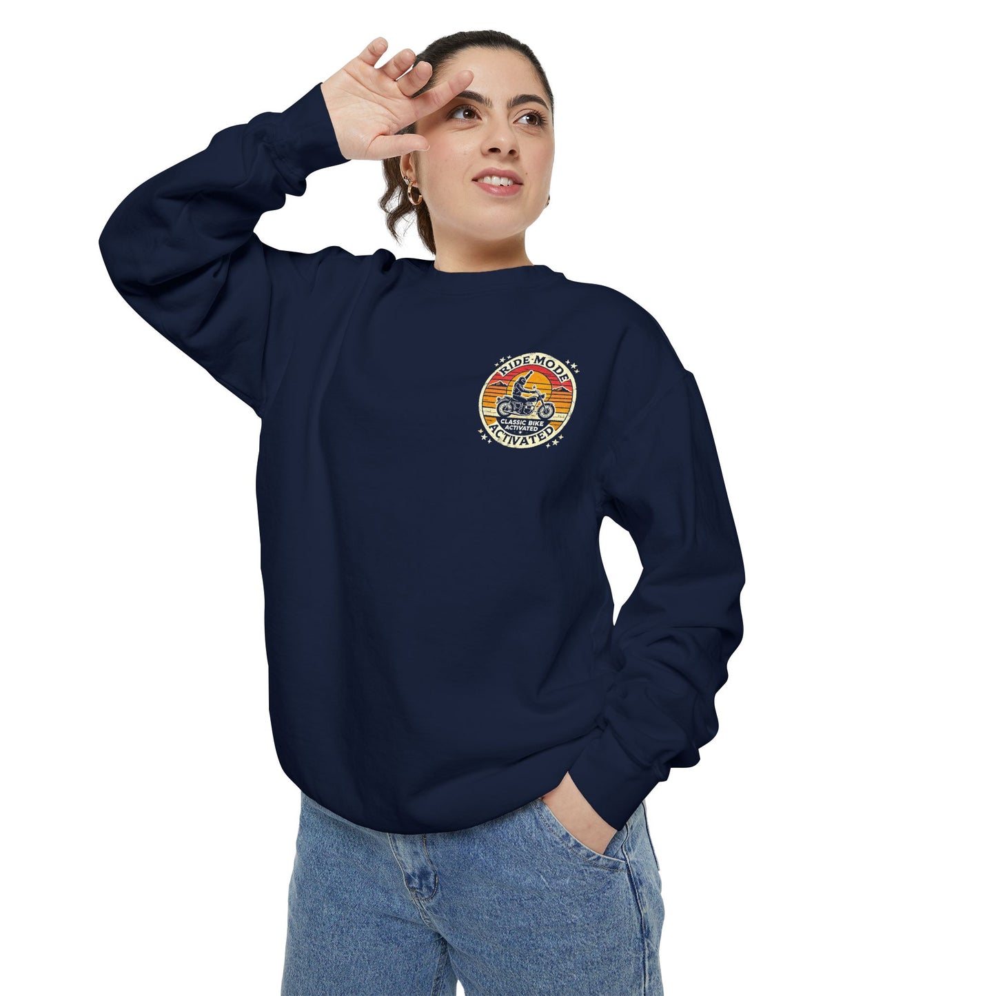 Ride Mode Activated | Unisex Garment-Dyed Sweatshirt