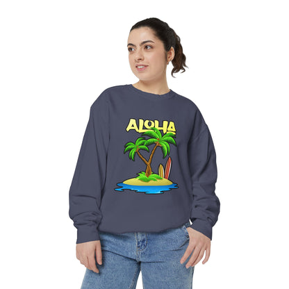 ALOHA | Unisex Garment-Dyed Sweatshirt