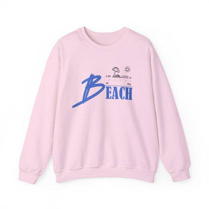 Life is Better at the Beach | Unisex Heavy Blend™ Crewneck Sweatshirt
