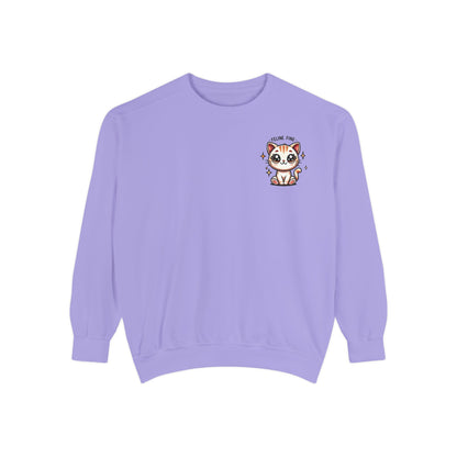 Feline Fine | Unisex Garment-Dyed Sweatshirt