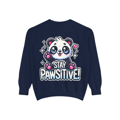 Pawsitive | Unisex Garment-Dyed Sweatshirt