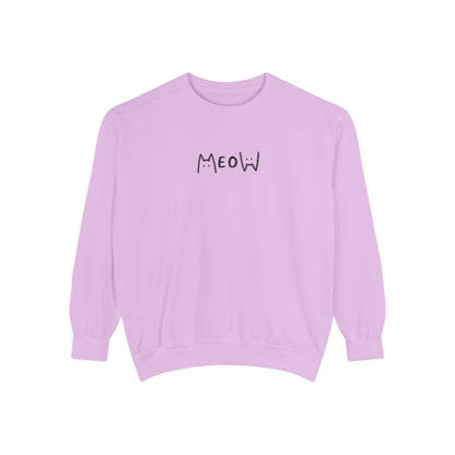 Meow_Unisex Garment-Dyed Sweatshirt