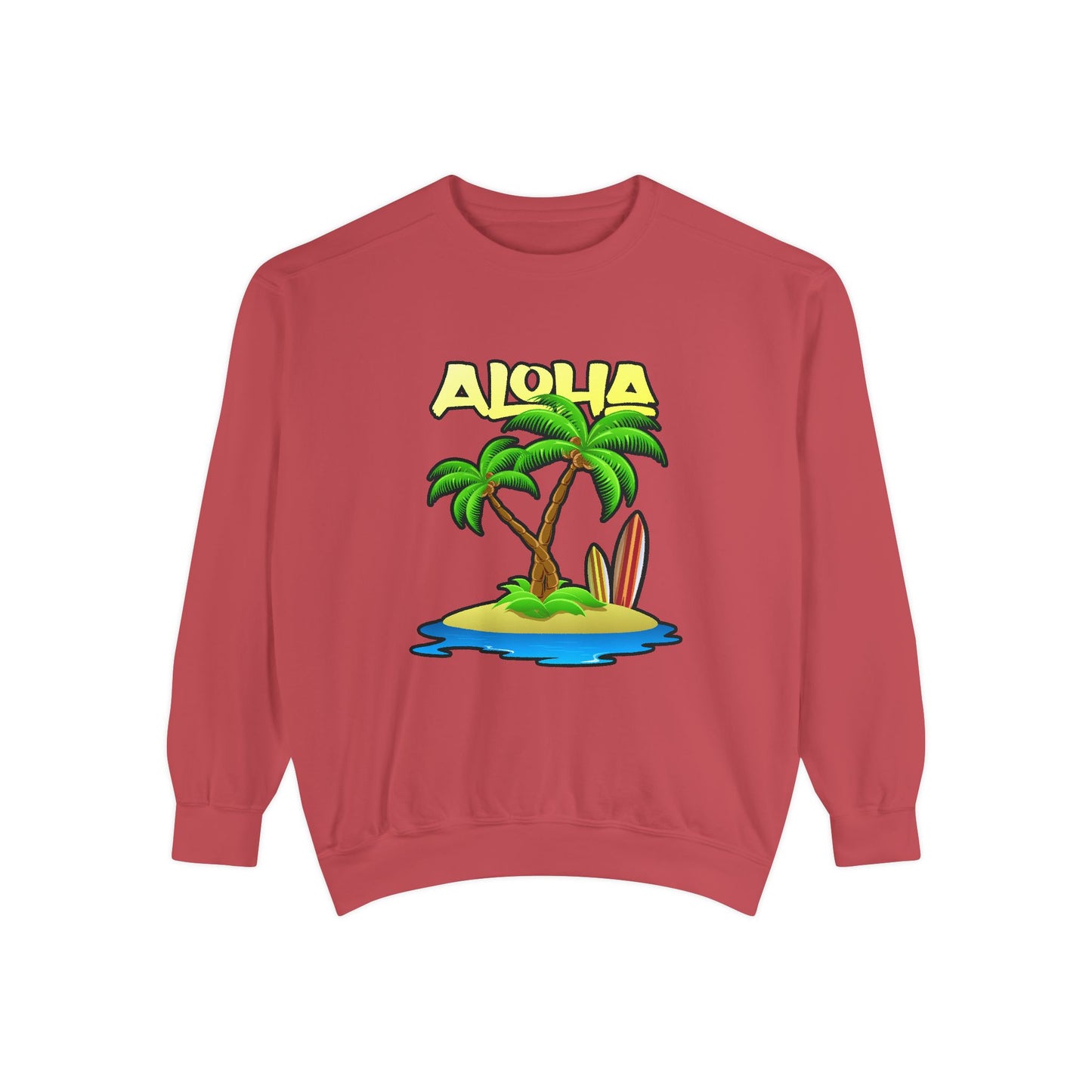 ALOHA | Unisex Garment-Dyed Sweatshirt