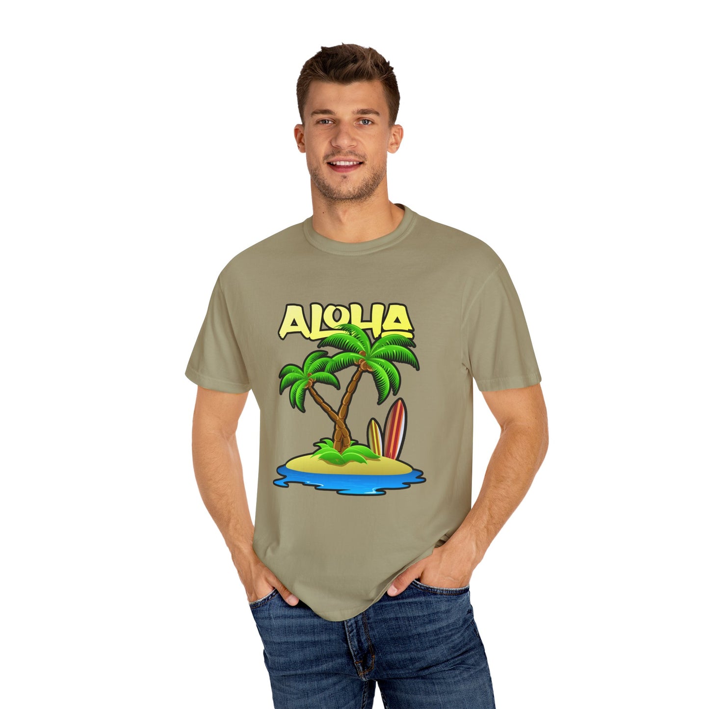 ALOHA | Unisex Garment-Dyed T-shirt