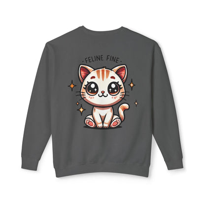 Feline Fine | Unisex Lightweight Crewneck Sweatshirt