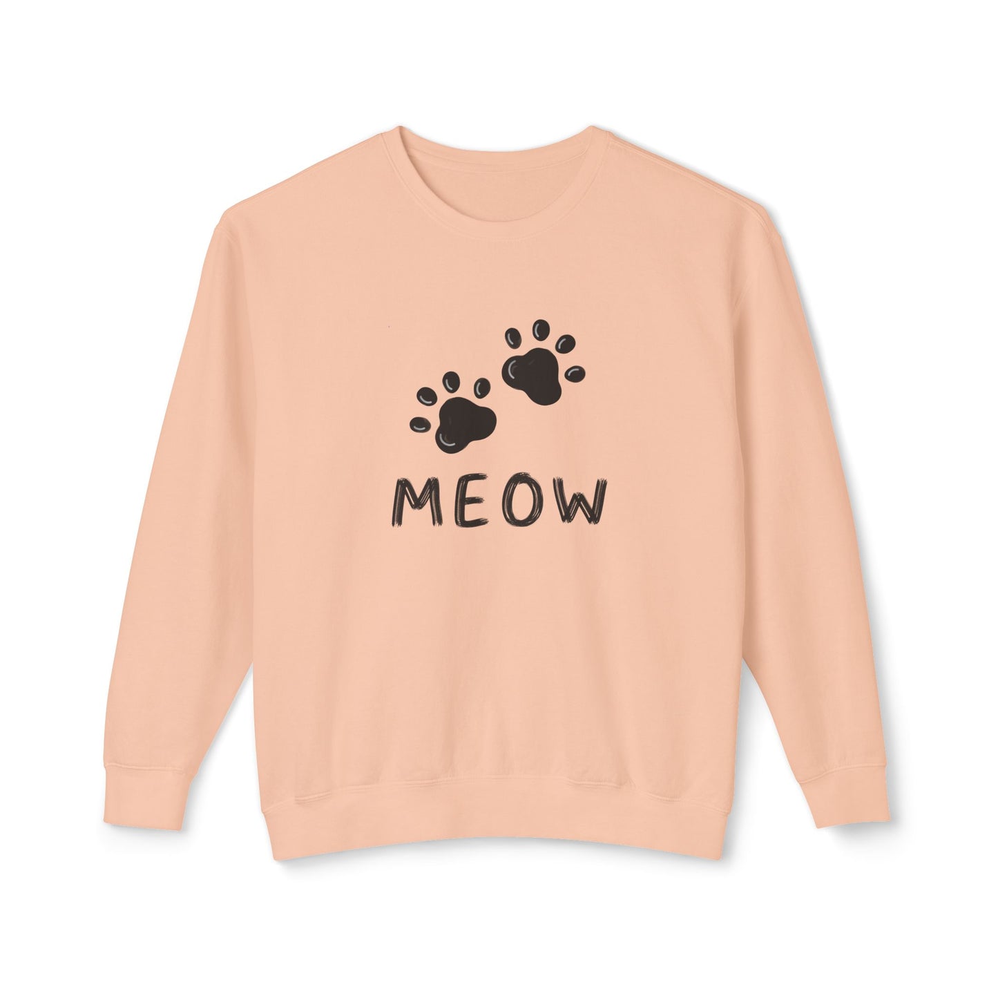 MEOW_Unisex Lightweight Crewneck Sweatshirt