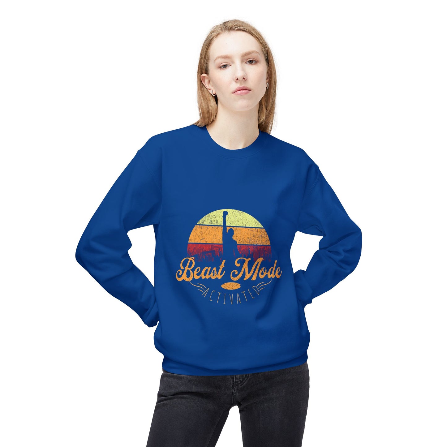 Beast Mode Activated | Unisex Midweight Softstyle Fleece Crewneck Sweatshirt