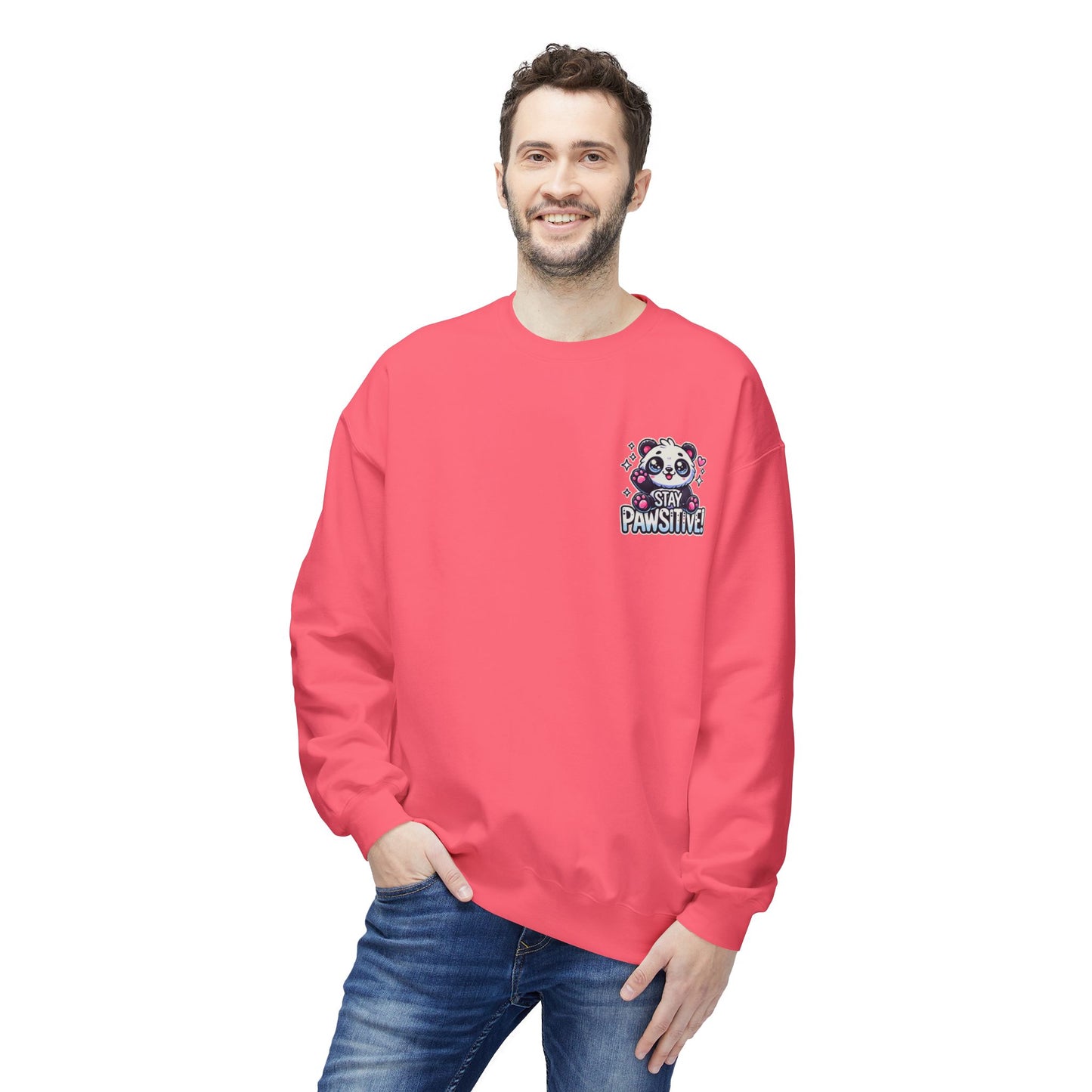 Pawsitive | Unisex Midweight Softstyle Fleece Crewneck Sweatshirt