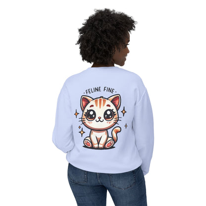 Feline Fine | Unisex Lightweight Crewneck Sweatshirt