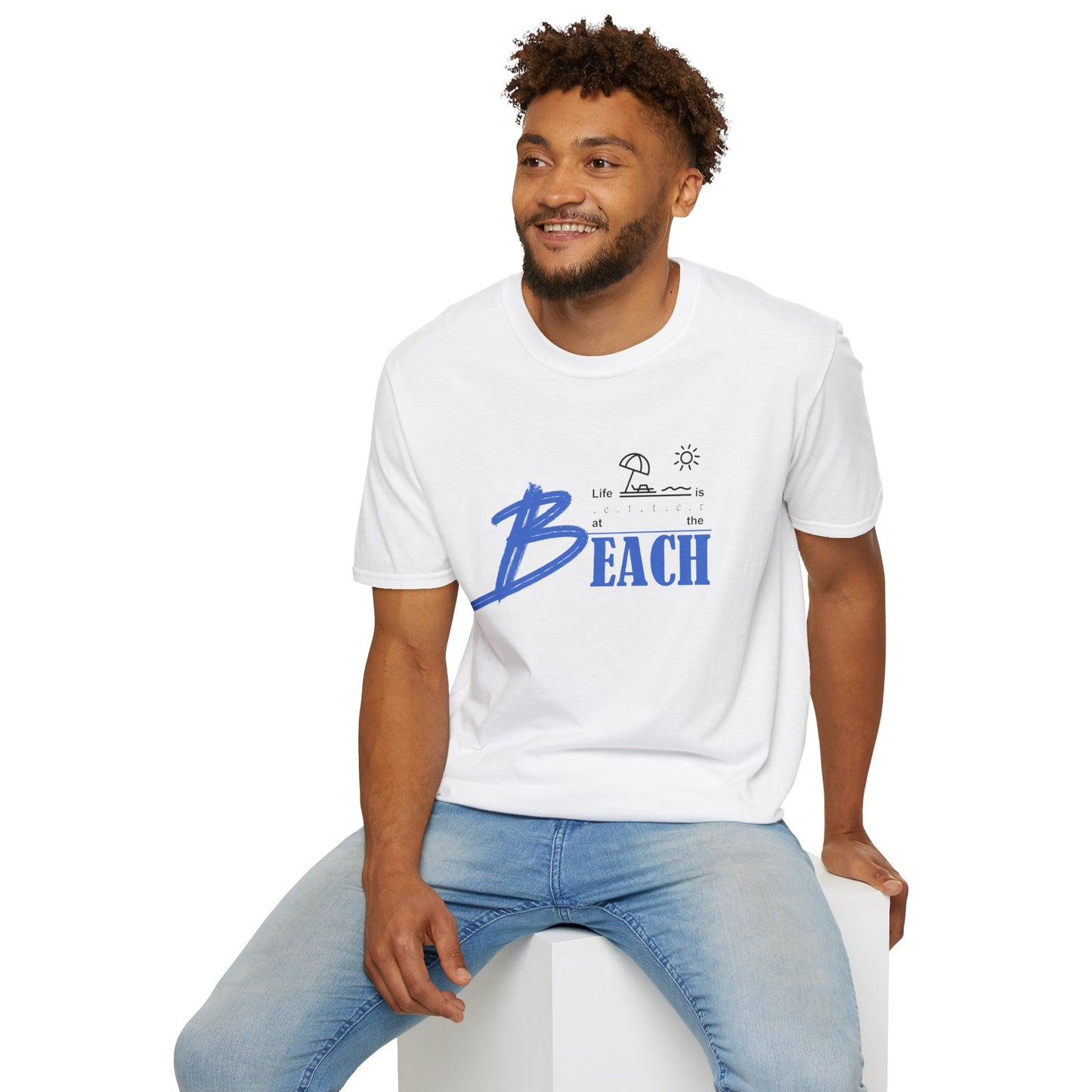 Life is Better at the Beach | Unisex Softstyle T-Shirt